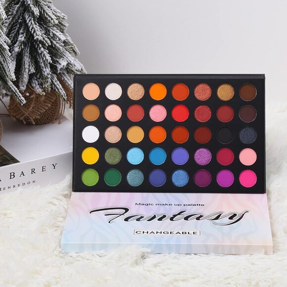 Pro Highly Pigmented Eyeshadow Palette Natural Matte Shimmer Long Lasting - Picture 7 of 8